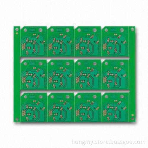 Single-sided Electronic PC Board with Green Solder Mask